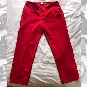 Red work slacks